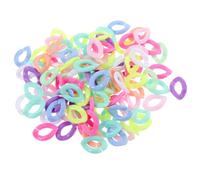 SEWACC 800Pcs Acrylic Linking Rings Quick Connectors for Jewelry Chain DIY Purse Strap Phone Chain Bracelets Colorful Buckles for Handmade Crafts