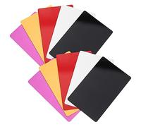 SEWACC 80pcs Aluminium Metal Business Cards Blank for Customer Engraving Multicolor Anodized Card Blanks with Smooth Polished Surface and Scratch Resistant for DIY Craft Uses