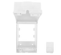 SEWACC 86 Type Waterproof Electrical Outlet Cover with Lock, Weatherproof Switch Protector for Indoor and Outdoor Use, White High-Rise Wall Mounted Socket Splash Guard