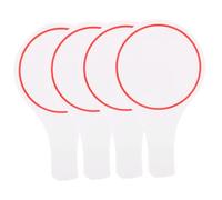 SEWACC 8pcs Blank Erasable Scoreboard for Auctions and Quizzes Single Side Writing and Practical Paddles for Judges and Events