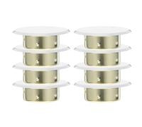 SEWACC 8Pcs Concealed Flat Fire Sprinkler Head Covers with Iron Flat Guard Plates for Ceiling Fire Sprinkler Systems Suitable for Facility Safety and