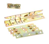 SEWACC 8pcs Heavy Duty Bed Rail Brackets Bed Frame Replacement Parts for Headboard Hinges Thick Supports with Screw Installation and Footboard Fixing