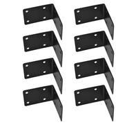 SEWACC 8pcs Heavy Duty Metal Corner Brackets Black Raised Garden Bed Supports for Flower Pot Stability and Vertical Space Optimization
