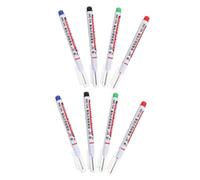 SEWACC 8pcs Long Reach Marker Pens for Wood and Tile Oil Based Ink for Permanent Markings Durable Deep Hole Labeling System for Industrial Use