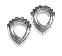 SEWACC 8pcs Stainless Steel Petal Craft Mold Set for Resin and Sculpting Mold Work with Finely Treated Edges for Experienced Artists and Beginner Decorators