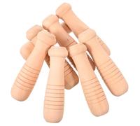 SEWACC 8pcs Wooden Handle Replacement for Pots and Pans with Hanging Multipurpose Kitchen and Garden Tool Grip DIY Cooking Utensil and Garden Bucket Handles