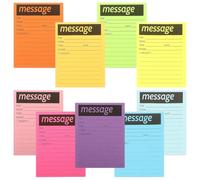 SEWACC 9 Books Multi-Function Compact Memo Stickers Telephone Message Pads Paper Self-Adhesive Notes for Home Office School Daily Use