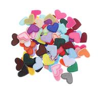 SEWACC 93pcs Heart Fabric Patches Cute Appliques for DIY Clothing Repair and Decoration Colorful Embroidered Hearts for Jackets Backpacks Jeans Easy to Iron Sew