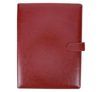 SEWACC A4 Professional Pu Leather Clipboard Folder with Notepad, Document Holder Portfolio for Legal Pads, Business Meetings and Office Use, Brown Multifunctional Padfolio Organizer