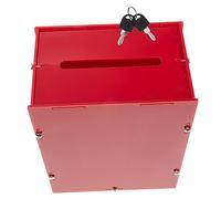 SEWACC Acrylic Ballot Box with Lock Secure Voting Case for Donations Suggestions Compact Multipurpose Storage Box Bright Decorative Design for Fundraising Easy to Move Lightweight