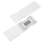 SEWACC Acrylic Crack Width Ruler for Architecture, Portable Crack Measuring Ruler with Standard Scale, Corner Gap Monitoring Tool for Building Wall Inspection