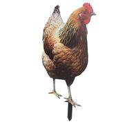 SEWACC Acrylic Garden Chicken Stake Sign for Outdoor Yard Decor | Modern Farmhouse Style, Acrylic Build, Park or Party Display, Decorative Photo Prop for Boys and Girls