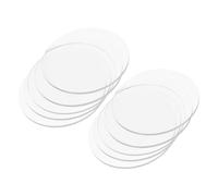 SEWACC Acrylic Round Discs with Smooth Finish and Finely Polished Edges 4.7 Inch 10pcs 1/8 Inch Thick Acrylic Blanks for Mini Stickers and Folders for Conference Rooms and Reception