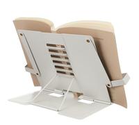 SEWACC Adjustable Book Reading Stand for Desk Ergonomic Textbook Holder with Non Slip Design Multi Purpose Cookbook Laptop Stand for Home Office School and Library