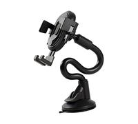 SEWACC Adjustable Car Suction Cup Phone Holder with Flexible Hose Abs Silicone Dashboard Mount for Secure Navigation Lightweight Stand Compatible with Smartphones Classic Colors for Car