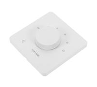 SEWACC Adjustable Volume Control Switch with 5-step Resistance Tone Adjustment Panel for In-wall Speaker Audio, White 86-type Rotary Knob Compatible with Home Audio Systems