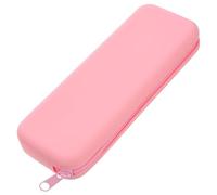 SEWACC Aesthetic Silicone Pencil Case Cute Capacity Pencil Pouch for Makeup Brushes Washable Smooth Zipper Design for Students Office Use