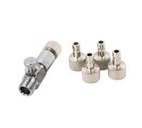 SEWACC Airbrush Hose Adapter Kit Quick Disconnect Alloy Connector with Pressure Adjust Knob for Airbrush Air Compressor and Model Painting and Leak