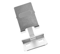 SEWACC Aluminium Alloy Desktop Phone Stand Mobile Phone and Tablet PC Holder Durable and Practical Design for Office Home and Desktop Use and Portable Stand Silver