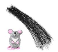 SEWACC Animal Whiskers for Crafts Needle Felting, Fake Animal Whiskers for DIY Crafting (Black)