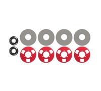 SEWACC Anti-slip Red Metal Spool Disc and Plastic Positioning Gear Clip for Cassette Machine Tape Player Repair, Smooth Reel Movement and Tape Slippage Prevention for Vintage Deck