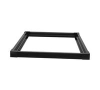 SEWACC Aquarium Top Edge Protector Strip 45x45mm Black Double-layer Sliding Guard with Connectors for 5-6mm Fish Tank Glass Proof Safety Seal