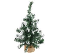 SEWACC Artificial Christmas Tree Decorated Christmas Tree Green Pvc Flat Bottom Decorative Stable the Desktop for Desktop and Outdoor