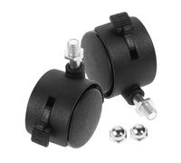 SEWACC Baby Chair Replacement Wheels Locking Brakes Adjustable Plastic Swivel Casters for Baby Bath Seats Set of 4 Nuts Wheels