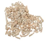 SEWACC Bag of Crushed Coral Stones 0.5-3cm for Freshwater Aquarium and Pond Filter Media, Natural Coral Gravel Decoration for Fish Tank Landscaping, 1lb Pack with Mesh Bag