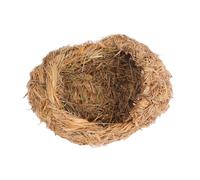 SEWACC Bed Sturdy Weaving Nest Mountain Grass Material Comfortable Living Place Decorative Grass Weaving Design Guinea Pig Rabbit Habitat