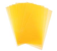 SEWACC Beehive Foundation Wax Sheets for Saving Time Natural Beeswax 10pcs Orange Beekeeping Tool in Honeycomb Building and Hive Construction