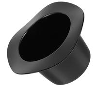 SEWACC Beverage Tub with Rounded Design, Keeps Drinks Cold 1200ml Black Plastic Hat Shaped Ice Bucket and Contains Ice for Dinner Parties and Outdoor Use