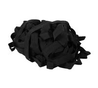 SEWACC Black Cotton Double Fold Bias Tape for Sewing with Equal Width Folded Edges, Hemming, Binding, and Seaming Apparel Accessories for Craft and Dressmaking