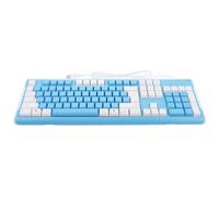 SEWACC Blue Weighted Gaming Keyboard with 1.4m Cable for Laptops | ABS Body, Lightweight Ergonomic Build, Ready to Use, for Students and Office Workers