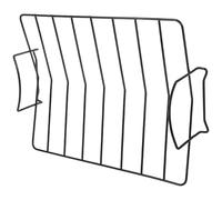 SEWACC Boat-shaped Non-stick Bbq Rib Rack with Chicken Roasting Stand Steak Resting and Grilled Sausage Rack Portable Outdoor Grill Accessory for Camping Picnics and Versatile Meat