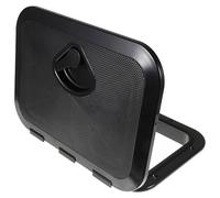 SEWACC Boat Storage Hatch Lid for Flat Surfaces, Black 10-5/8 Inch | ABS and Rubber Build, UV Resistant Low Profile Design, Fits Boat and Motorboat Seats