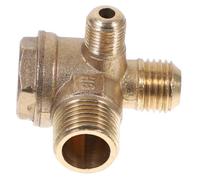SEWACC Brass Port Check Valve for Air Compressors Durable Corrosion Resistant Pneumatic Accessory Easy Threaded Installation for Air Tank Pressure Control Compatible Tube Connector Tool