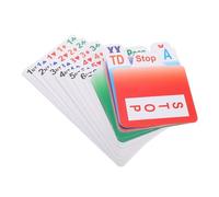 SEWACC Bridge Bidding Cards Set for Adults PVC Mini Plastic Cards Easy to Stack and Stand for Travel and Indoor Games