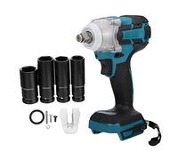 SEWACC Brushless Cordless Electric Impact Wrench with Ergonomic Handle for Aviation Construction Automotive Use Compatible with Makita Batteries Tool Only