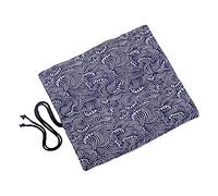 SEWACC Canvas Pen Bag with Slots Eco Friendly Washable Paint Brush Roll Up Case for Artists Large Capacity Stationery Organizer Ocean Waves Design for Watercolor and Art Supplies Storage