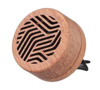 SEWACC Car Aromatherapy Essential Oil Diffuser with Wooden Perfume Clip and Stainless Steel, Portable Decorative Aroma Diffuser for Car Air Outlet, Elegant Design for Fresh and Pleasant