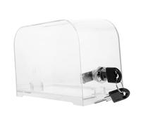 SEWACC Card Box with Lock Versatile Office Accessory for Suggestions Donations and Trading Cards Elegant Design Portable Organizer