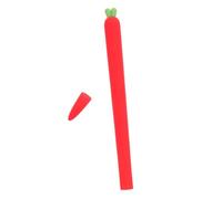 SEWACC Carrot Shaped Silicone Grip Holder for Pencil Slip Protective Cover Lightweight and Portable Stylus Sleeve Comfortable Red