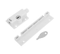SEWACC Childproof Window Lock White for Sliding Doors and Windows Safety Restrictor Preventing Accidental Openings Easy Installation Strong Fixation for Glass and Patio Door Security