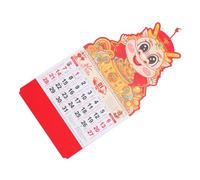 SEWACC Chinese Style Decorative Hanging Calendar Traditional Lunar Year Wall Calendar with Detailed Information Thick Material for Family Use and Cultural Insight