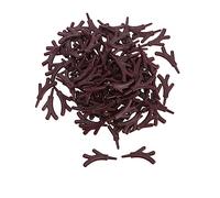 SEWACC Christmas Branches Antlers 100pcs Plastic Snowman Hand Antlers Branch Craft Christmas Accessories DIY Accessories Decor Snowman DIY Craft Kit (Coffee)