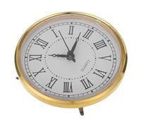 SEWACC Classic Round Quartz Clock Insert Silent Movement with Roman Numerals for DIY Craft Projects and Clock Face Replacement