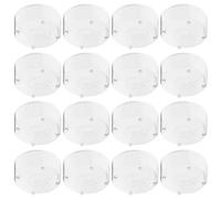 SEWACC Clear Plastic Candle Holders 100Pcs Heat Resistant Tealight Cups with Steady Base for Home Temple or Church Decoration Suitable for Various Candle Sizes