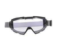 SEWACC Clear Protective Safety Goggles with Splash and Dust Protection Fog Resistant Ventilation Lightweight Ergonomic Design for Industrial Cutting and Labor Work Black Frame