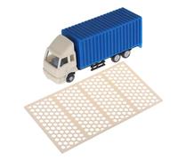 SEWACC Colorful Truck Model DIY Sand Table Scenery Accessory Miniature 1:100 Scale Parking Prop for Model Builders and Hobbyists